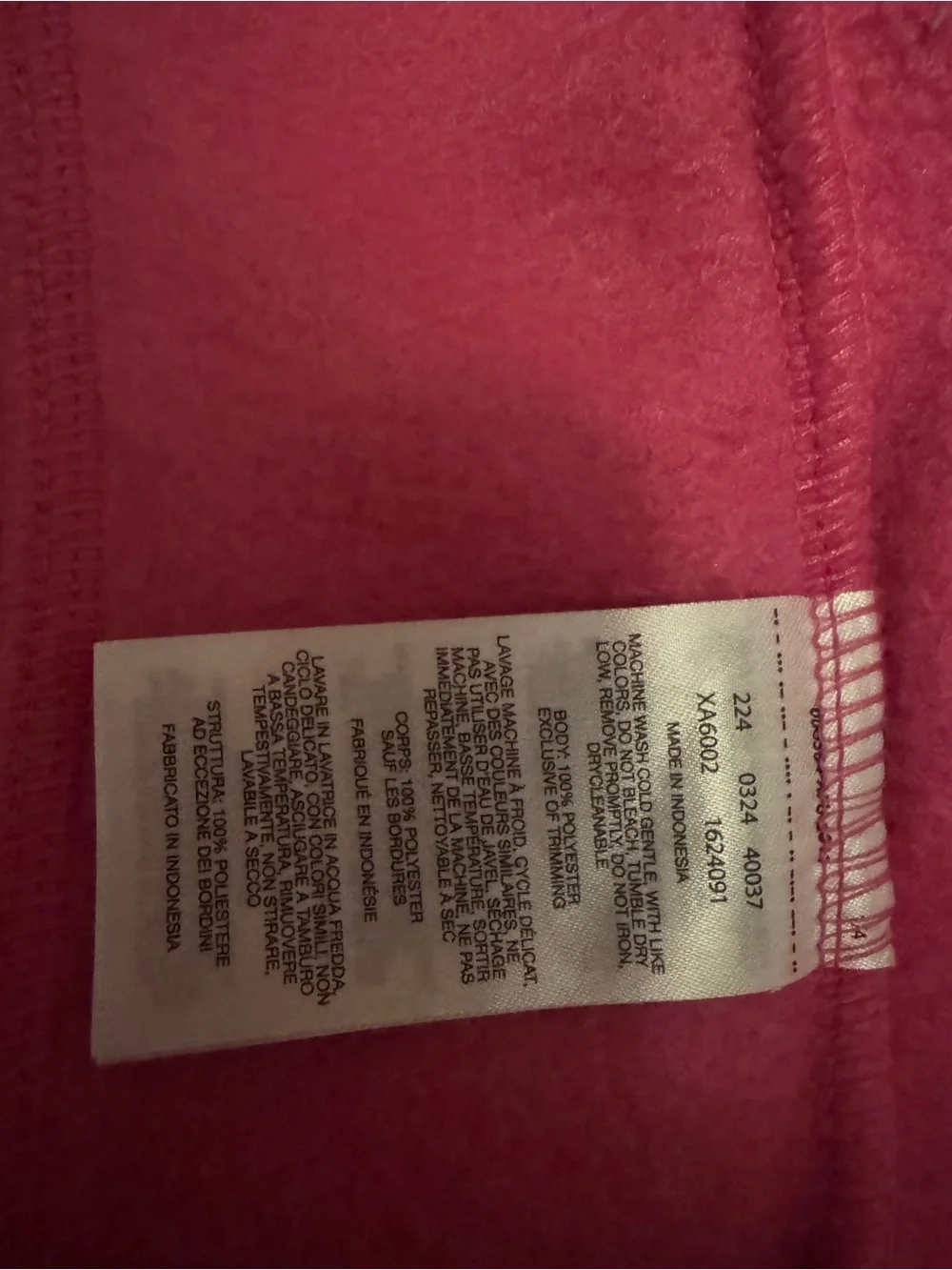 Columbia Kids Bright Pink Fleece Zip-Up Jacket